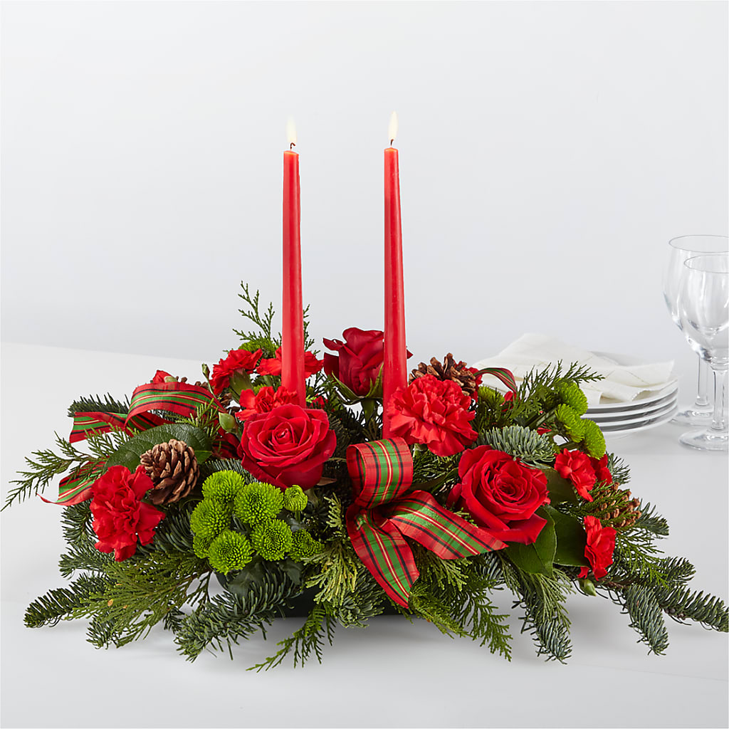 By the Candlelight Centerpiece – TOWN CENTER FLORIST & GIFTS INC, Orlando FL