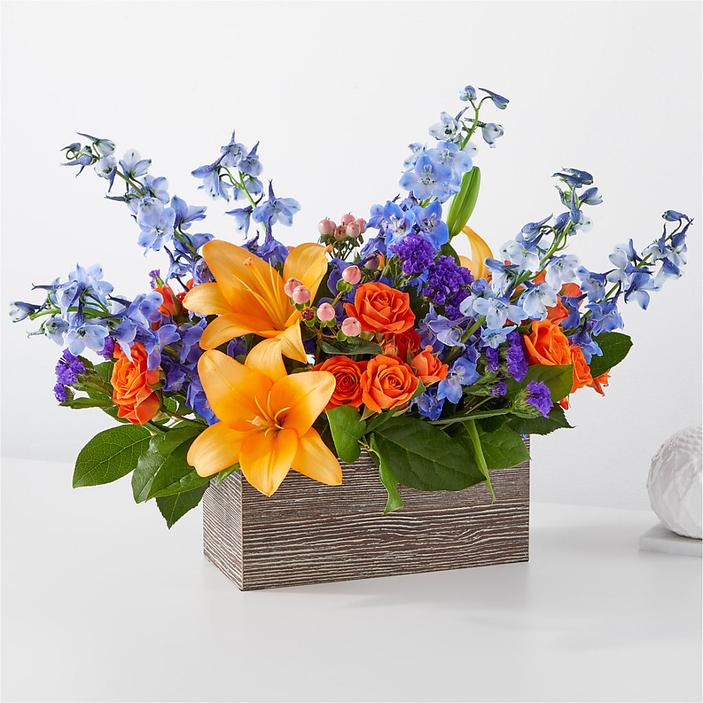 Radiant Citrus Box Bouquet – TOWN CENTER FLORIST & GIFTS INC, Orlando FL