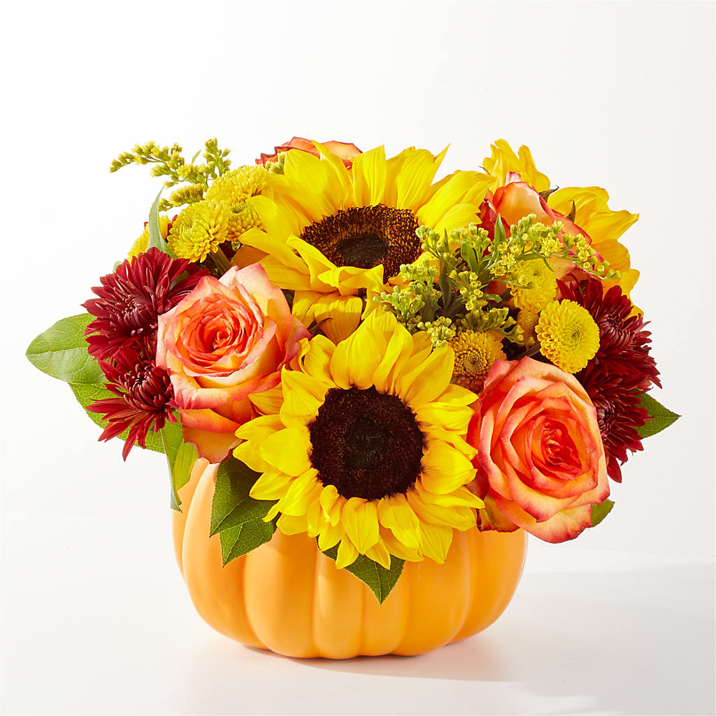 Golden Gourd Pumpkin Bouquet – TOWN CENTER FLORIST & GIFTS INC, Orlando FL