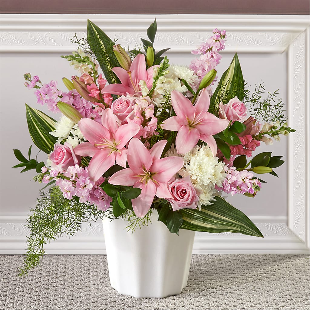 Simply Serene Floor Basket – TOWN CENTER FLORIST & GIFTS INC, Orlando FL