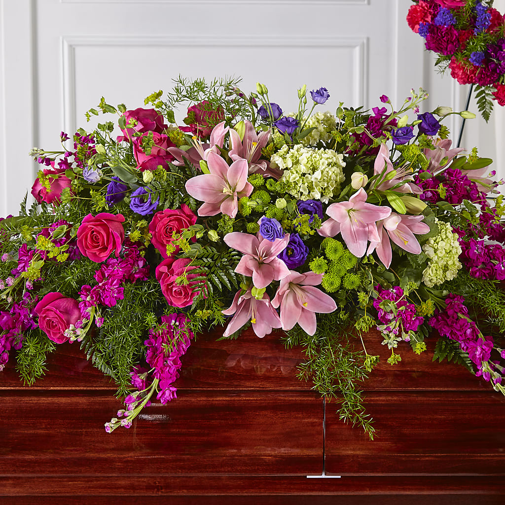 Radiant Tribute Casket Spray – TOWN CENTER FLORIST & GIFTS INC, Orlando FL