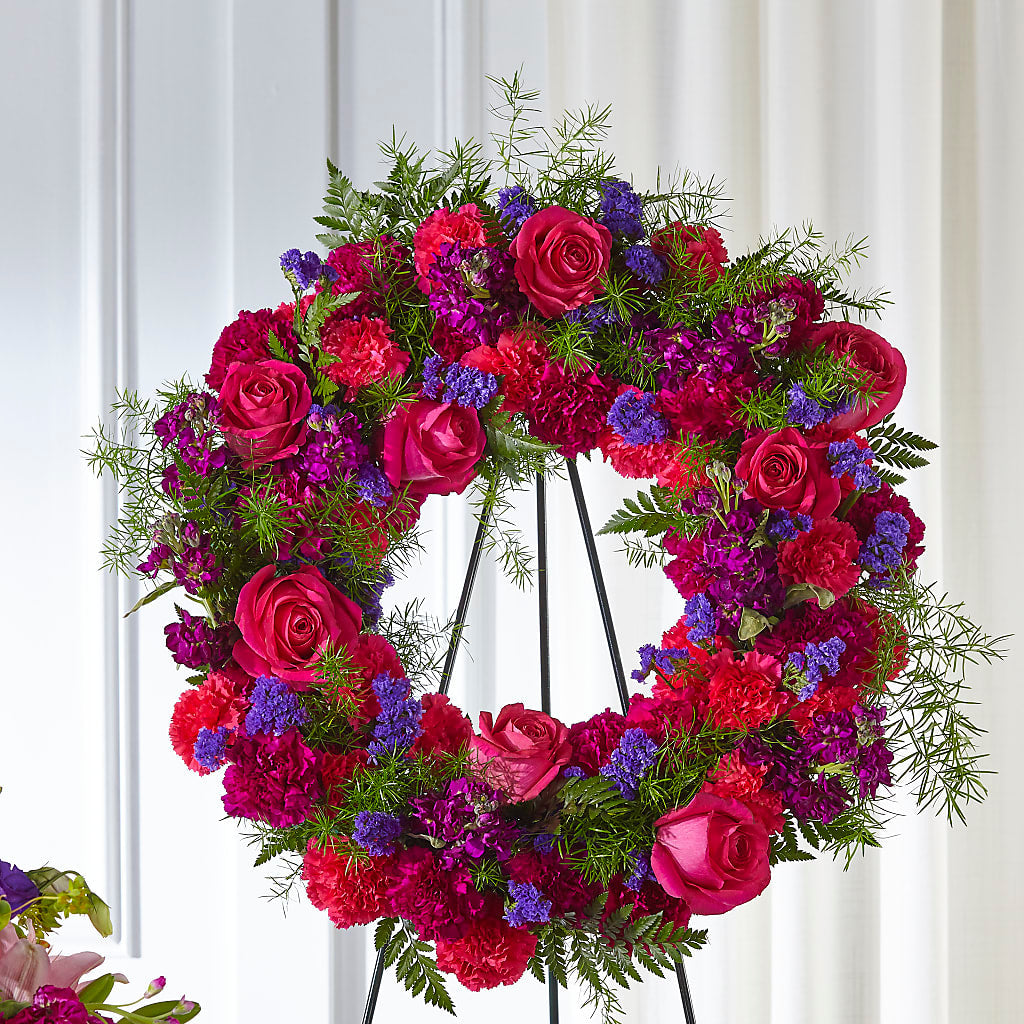Calming Colors Wreath – TOWN CENTER FLORIST & GIFTS INC, Orlando FL