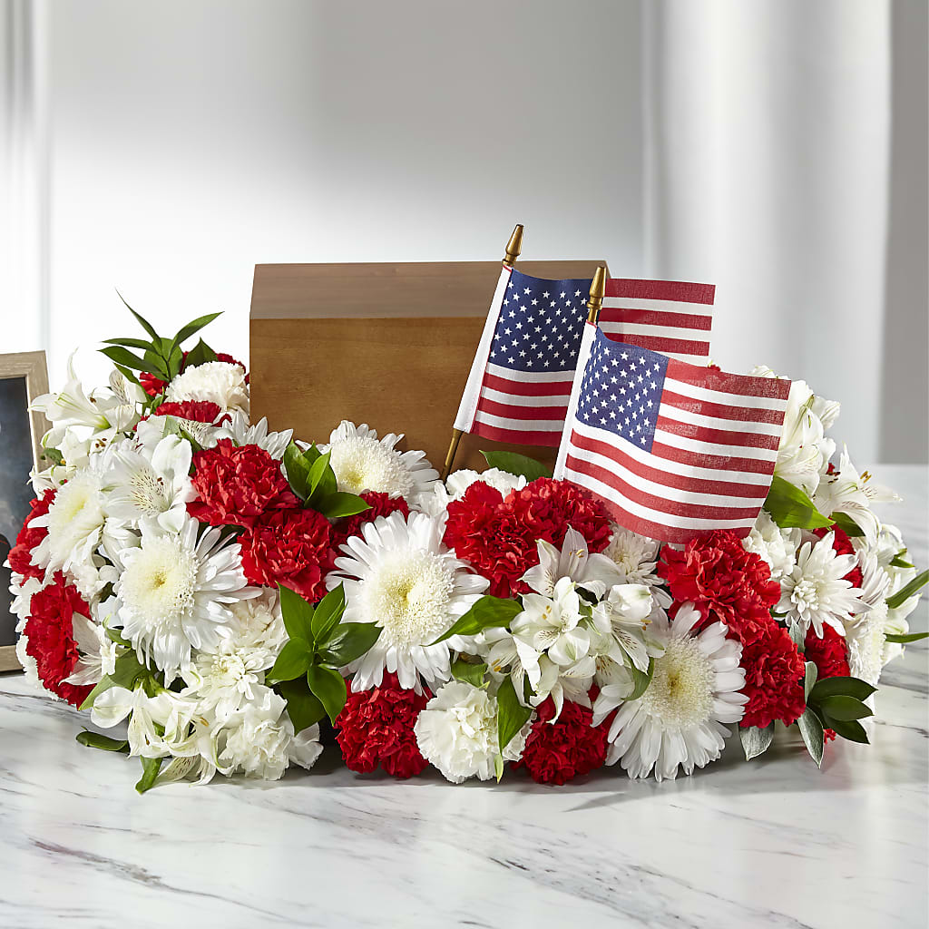Spirit of Patriotism Cremation Adornment – TOWN CENTER FLORIST & GIFTS INC, Orlando FL