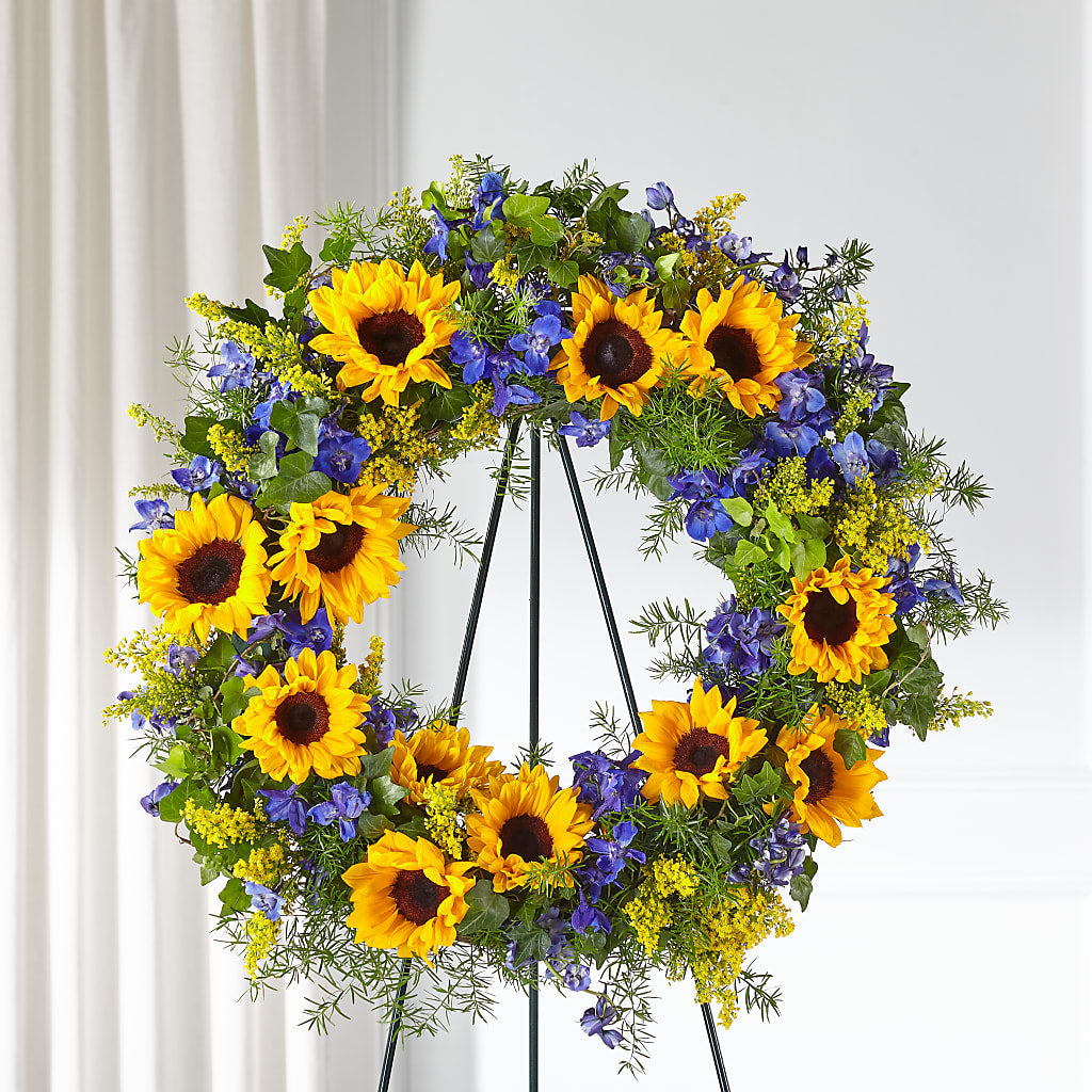Bright Rays Wreath – TOWN CENTER FLORIST & GIFTS INC, Orlando FL