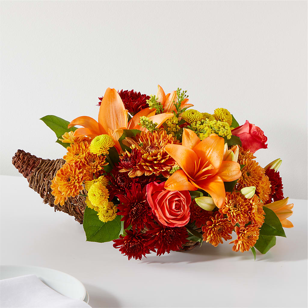 Bouquet of Blessings Cornucopia – TOWN CENTER FLORIST & GIFTS INC, Orlando FL