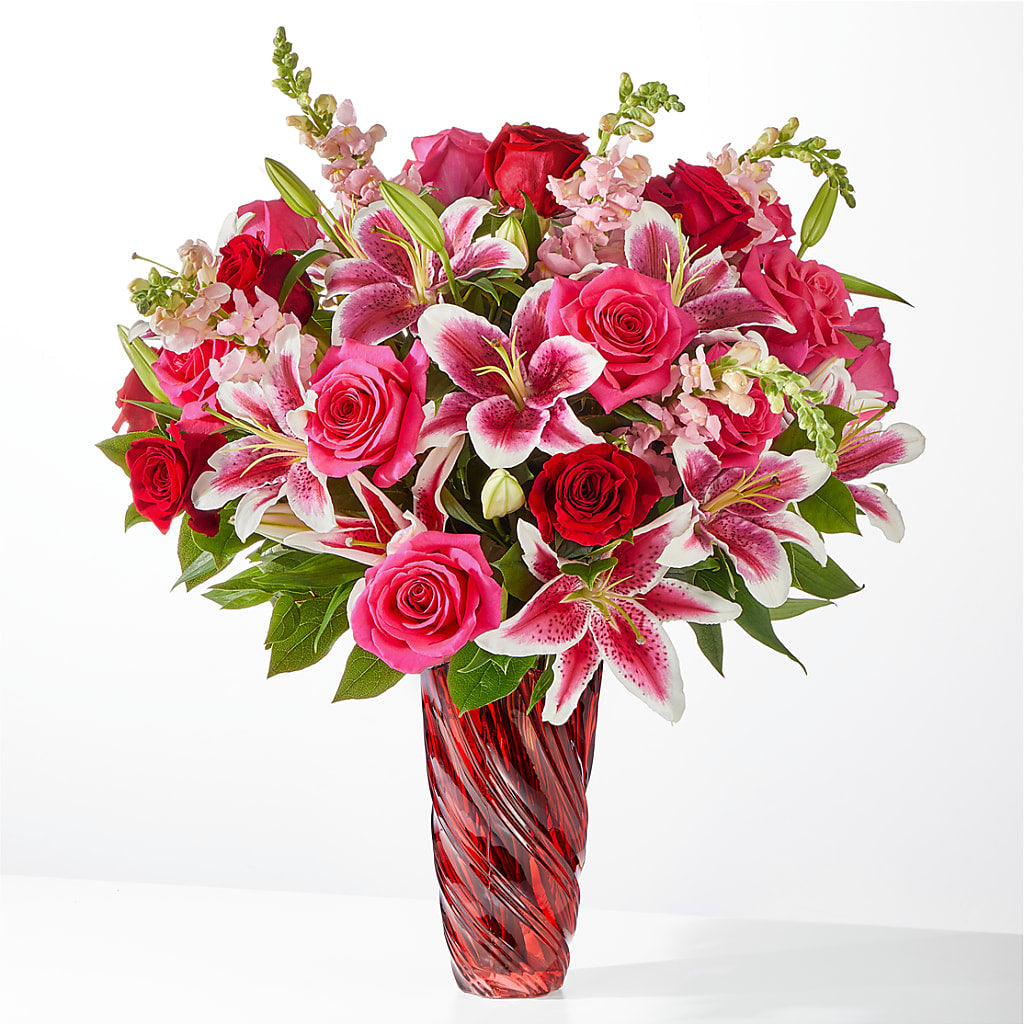 Always You Bouquet with Luxe Swirl Vase – TOWN CENTER FLORIST & GIFTS INC, Orlando FL