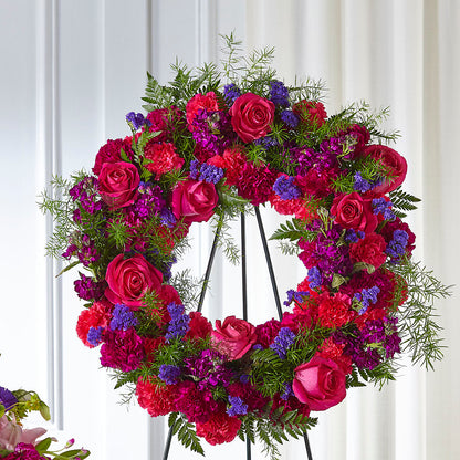 Calming Colors Wreath – TOWN CENTER FLORIST & GIFTS INC, Orlando FL