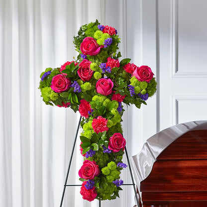 Tribute Rose Floral Cross – TOWN CENTER FLORIST & GIFTS INC, Orlando FL