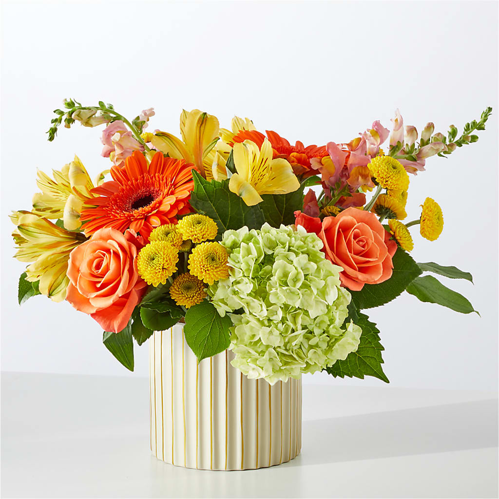 Autumn Sunshine Bouquet with Ivory Vase – TOWN CENTER FLORIST & GIFTS INC, Orlando FL
