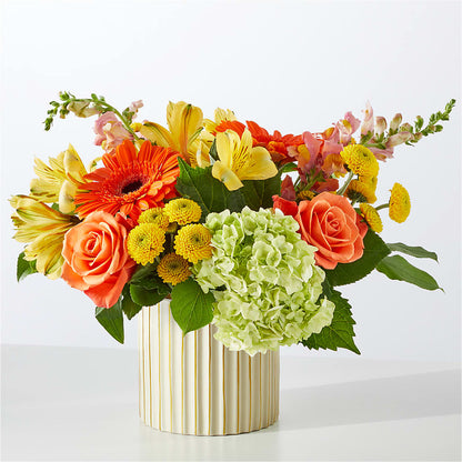 Autumn Sunshine Bouquet with Ivory Vase – TOWN CENTER FLORIST & GIFTS INC, Orlando FL