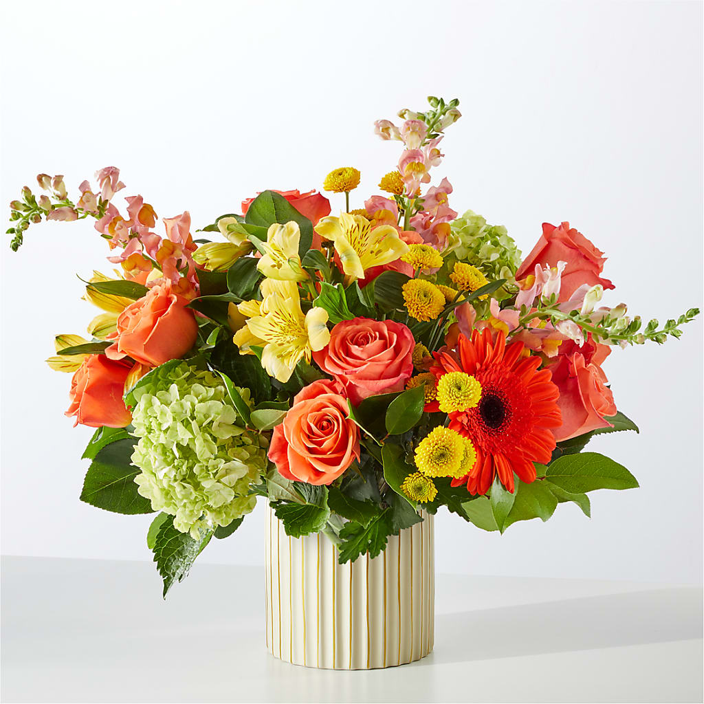Autumn Sunshine Bouquet with Ivory Vase – TOWN CENTER FLORIST & GIFTS INC, Orlando FL