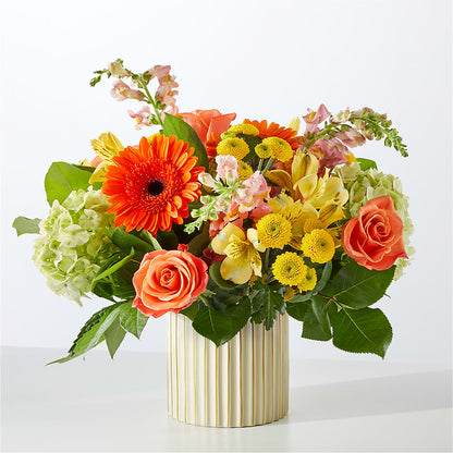 Autumn Sunshine Bouquet with Ivory Vase – TOWN CENTER FLORIST & GIFTS INC, Orlando FL