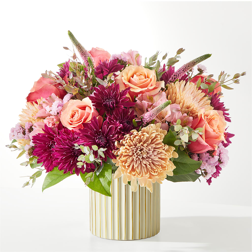 Berry Cobbler Bouquet with Ivory Vase – TOWN CENTER FLORIST & GIFTS INC, Orlando FL