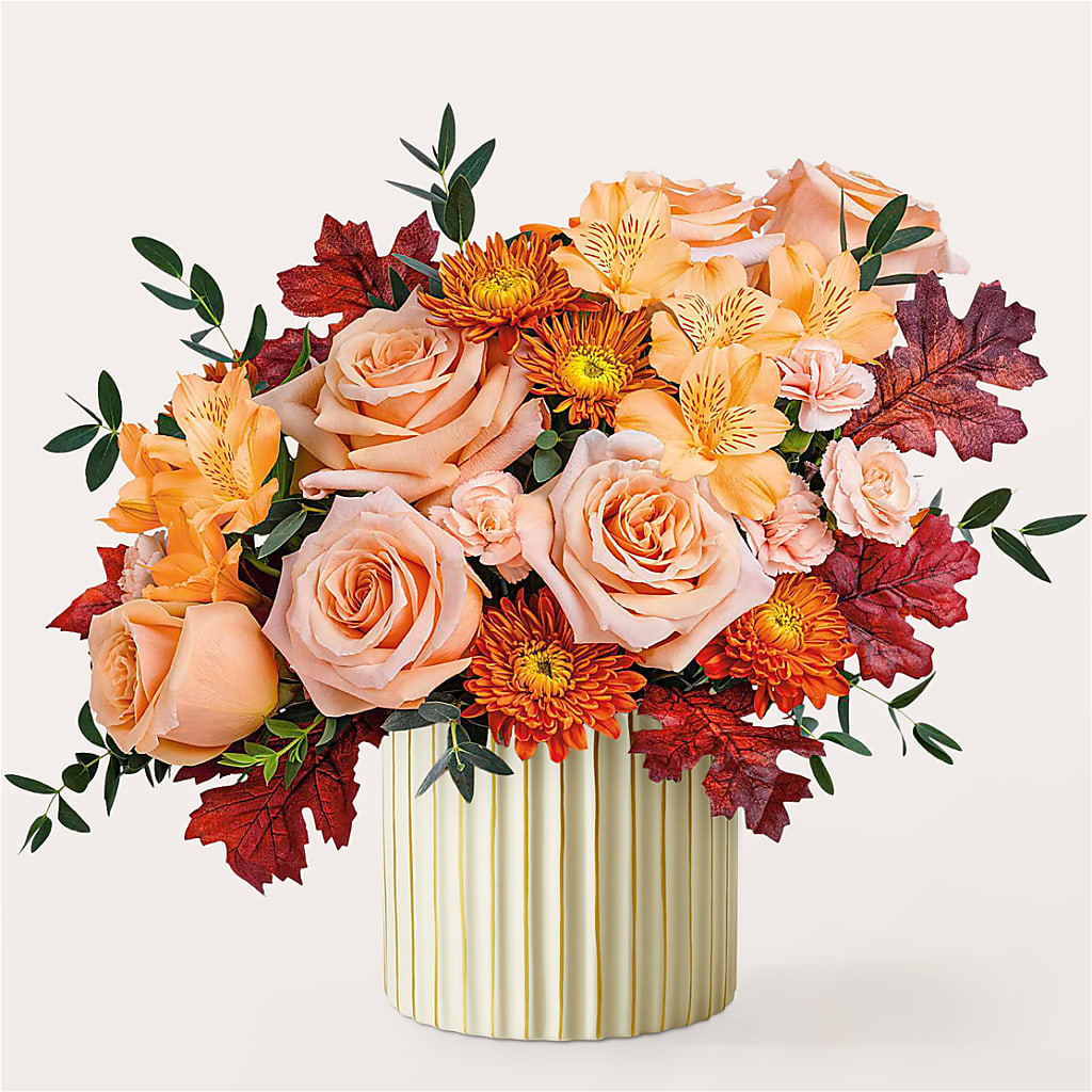 Spiced Latte Bouquet with Ivory Vase – TOWN CENTER FLORIST & GIFTS INC, Orlando FL