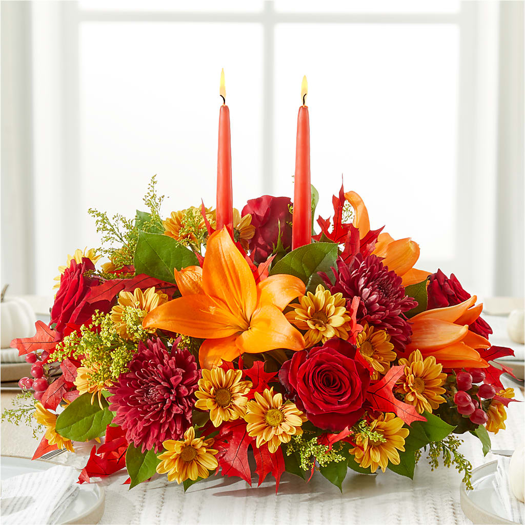 Autumn's Embrace Centerpiece – TOWN CENTER FLORIST & GIFTS INC, Orlando FL