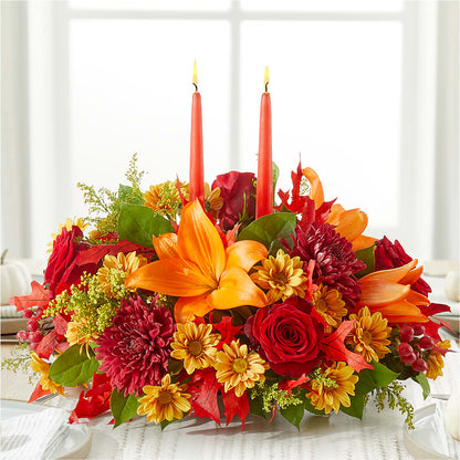 Autumn's Embrace Centerpiece – TOWN CENTER FLORIST & GIFTS INC, Orlando FL